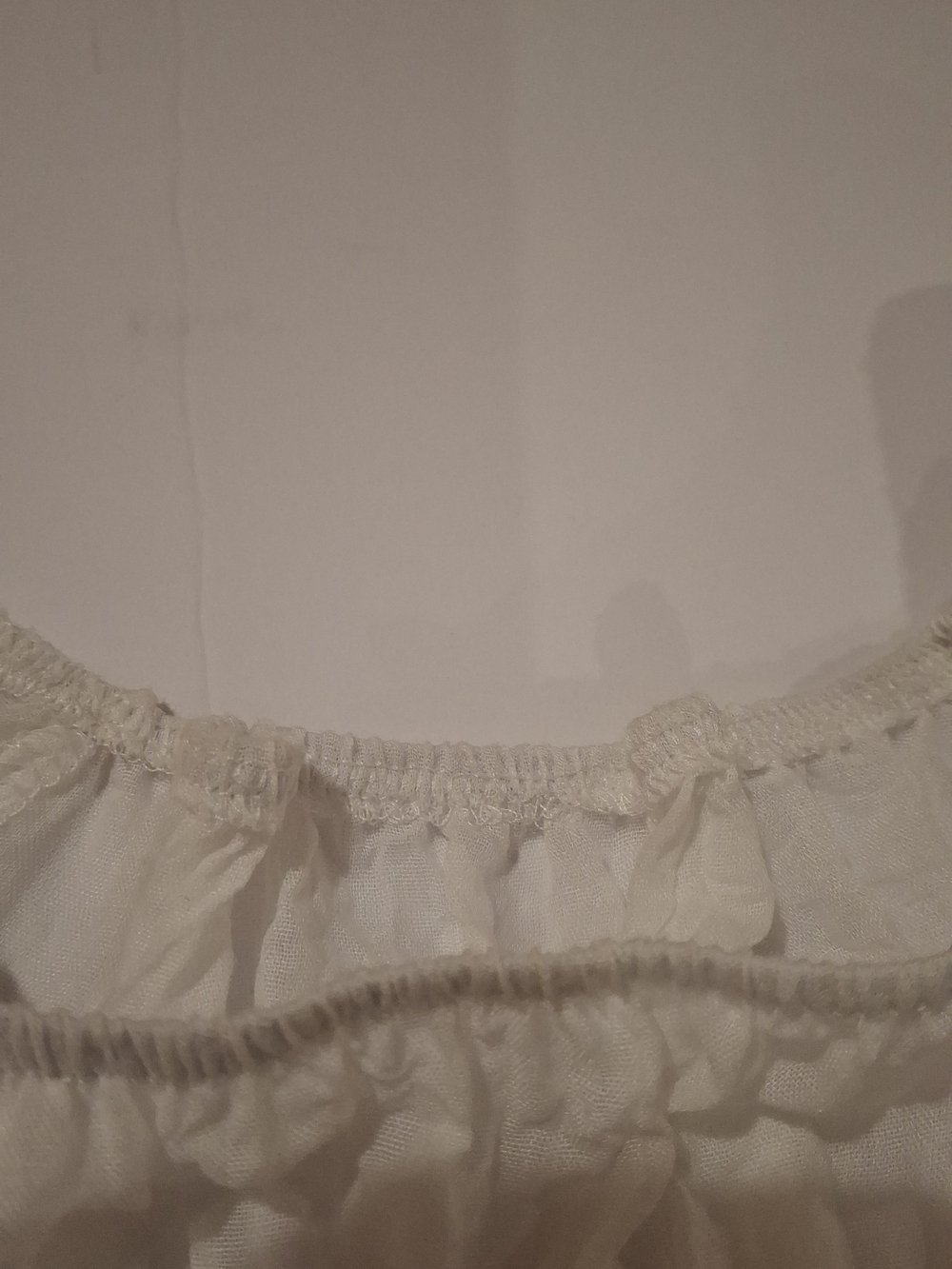 Boho Tiered Peasant Tunic with Crochet Trim - White, Taupe & Blush - Picture 3 of 9